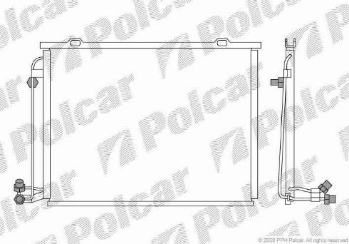 Polcar 5002K81X - Конденсатор кондиционера avtokuzovplus.com.ua