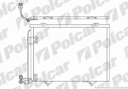 Polcar 5002K83X - Конденсатор кондиционера avtokuzovplus.com.ua