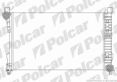 Polcar 5003081X - Радиатор, охлаждение двигателя avtokuzovplus.com.ua