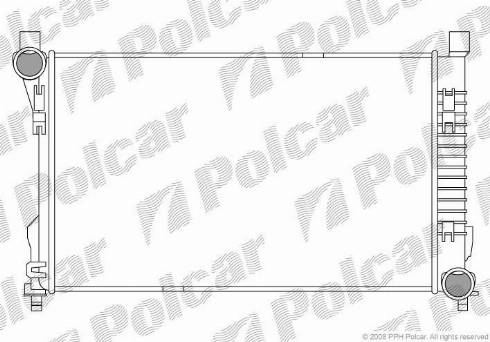 Polcar 500308-1 - Радіатор, охолодження двигуна autocars.com.ua