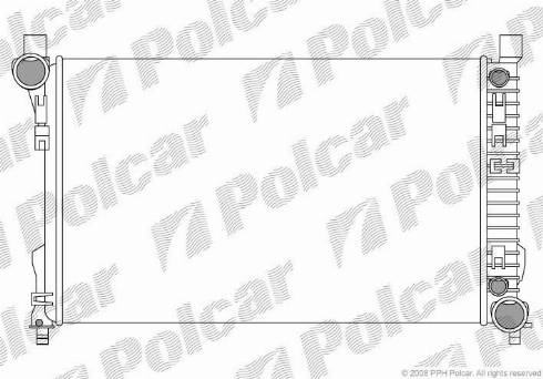 Polcar 5003082X - Радиатор, охлаждение двигателя avtokuzovplus.com.ua