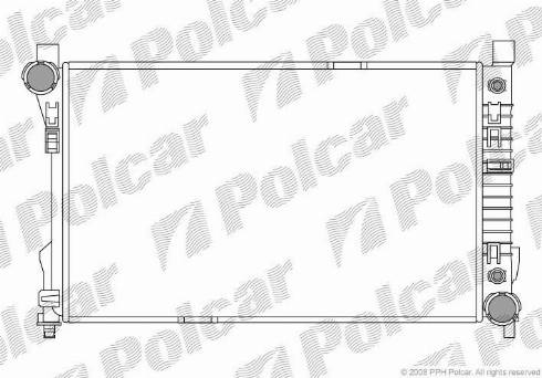 Polcar 500308-2 - Радиатор, охлаждение двигателя avtokuzovplus.com.ua