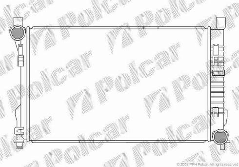 Polcar 500308-4 - Радиатор, охлаждение двигателя avtokuzovplus.com.ua