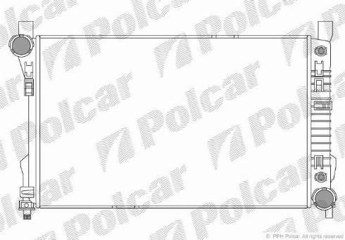 Polcar 5003085X - Радиатор, охлаждение двигателя avtokuzovplus.com.ua