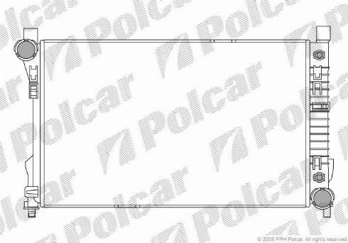 Polcar 500308-5 - Радиатор, охлаждение двигателя avtokuzovplus.com.ua