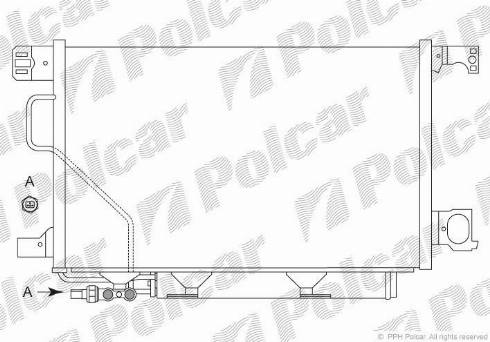 Polcar 5003K83X - Конденсатор кондиционера autodnr.net
