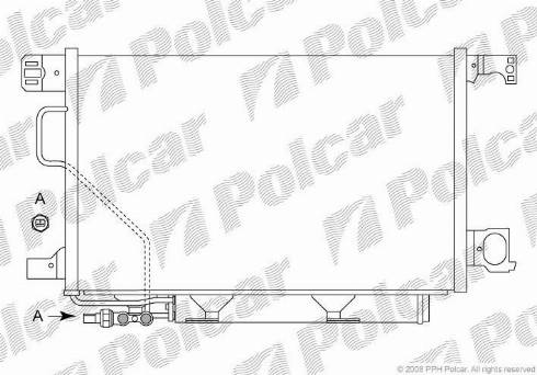 Polcar 5003K85X - Конденсатор, кондиціонер autocars.com.ua