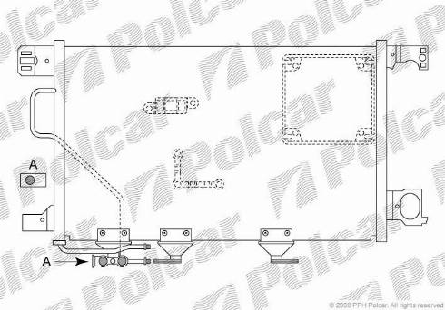 Polcar 5003K8C4 - Конденсатор, кондиціонер autocars.com.ua