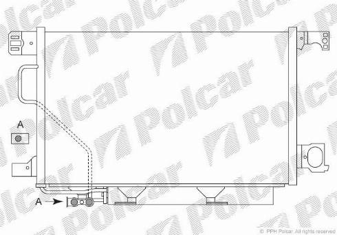 Polcar 5003K8C5 - Конденсатор, кондиціонер autocars.com.ua