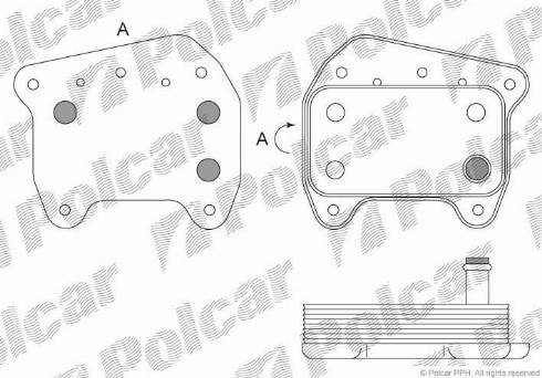 Polcar 5003L8-1 - Масляный радиатор, двигательное масло avtokuzovplus.com.ua