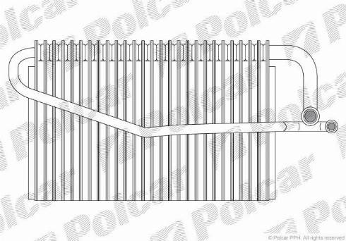 Polcar 5003P81X - Випарник, кондиціонер autocars.com.ua