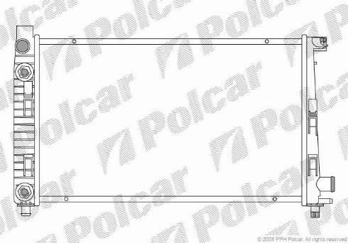 Polcar 5005083X - Радиатор, охлаждение двигателя avtokuzovplus.com.ua