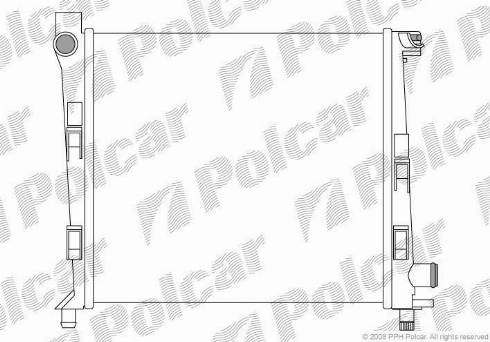 Polcar 5005084X - Радиатор, охлаждение двигателя avtokuzovplus.com.ua