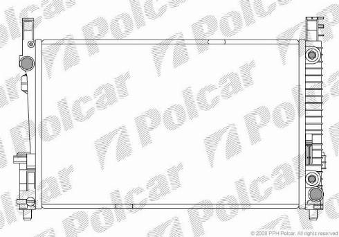 Polcar 5006081X - Радіатор, охолодження двигуна autocars.com.ua