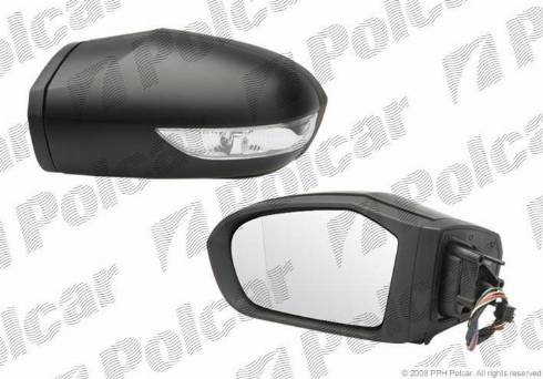 Polcar 5006515M - Зовнішнє дзеркало autocars.com.ua