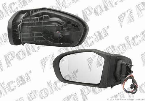 Polcar 5006516M - Зовнішнє дзеркало autocars.com.ua