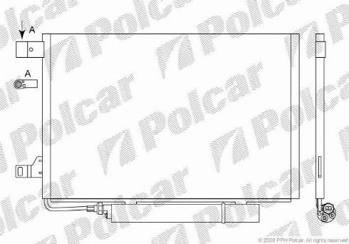 Polcar 5006K81X - Конденсатор кондиционера avtokuzovplus.com.ua