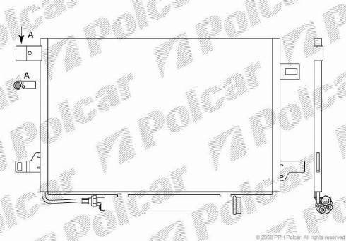 Polcar 5006K82X - Конденсатор кондиционера avtokuzovplus.com.ua