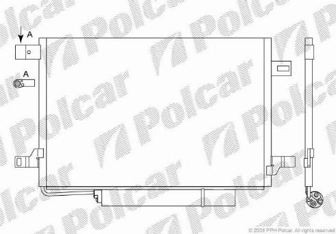 Polcar 5006K8C2 - Конденсатор, кондиціонер autocars.com.ua