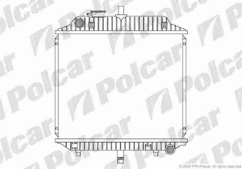 Polcar 5010081X - Радиатор, охлаждение двигателя autodnr.net