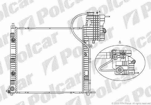 Polcar 5012084X - Радиатор, охлаждение двигателя avtokuzovplus.com.ua