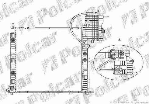 Polcar 5012085X - Радиатор, охлаждение двигателя avtokuzovplus.com.ua