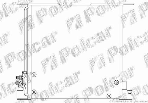 Polcar 5012K81X - Конденсатор кондиционера avtokuzovplus.com.ua