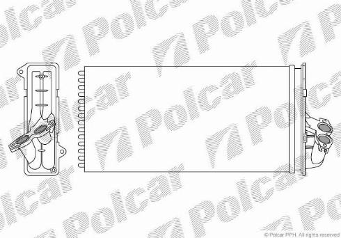 Polcar 5012N8-1 - Теплообмінник, опалення салону autocars.com.ua