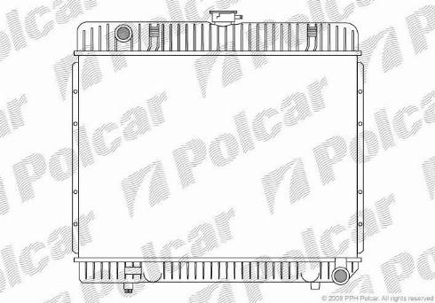 Polcar 501308-4 - Радіатор, охолодження двигуна autocars.com.ua