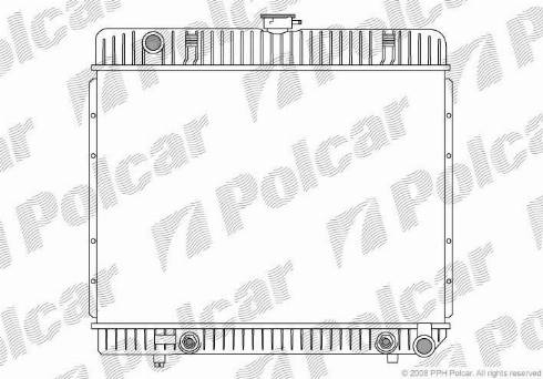 Polcar 501308-5 - Радіатор, охолодження двигуна autocars.com.ua