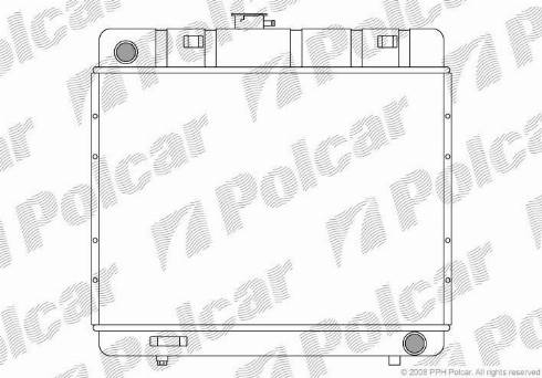 Polcar 501308-6 - Радіатор, охолодження двигуна autocars.com.ua