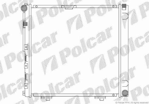 Polcar 50140806 - Радиатор, охлаждение двигателя autodnr.net