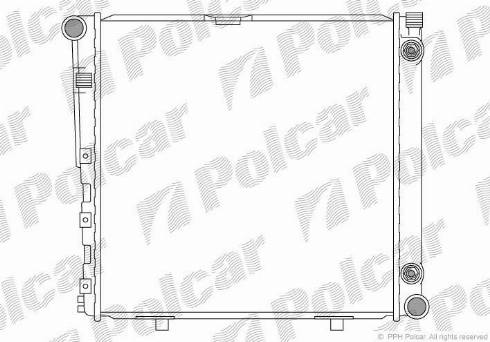 Polcar 501408-6 - Радиатор, охлаждение двигателя avtokuzovplus.com.ua