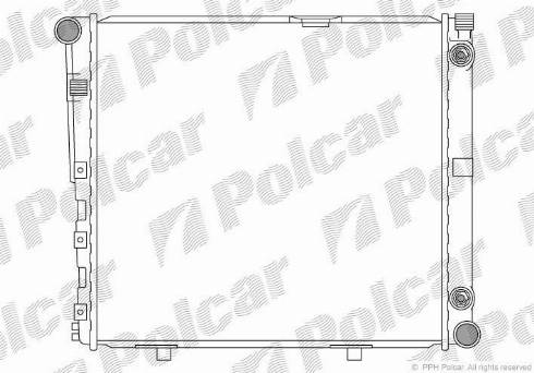 Polcar 501408-7 - Радіатор, охолодження двигуна autocars.com.ua