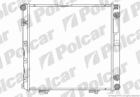 Polcar 501408A6 - Радиатор, охлаждение двигателя avtokuzovplus.com.ua