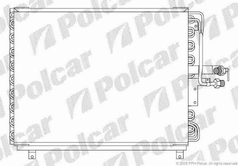 Polcar 5014K8A6 - Конденсатор, кондиціонер autocars.com.ua