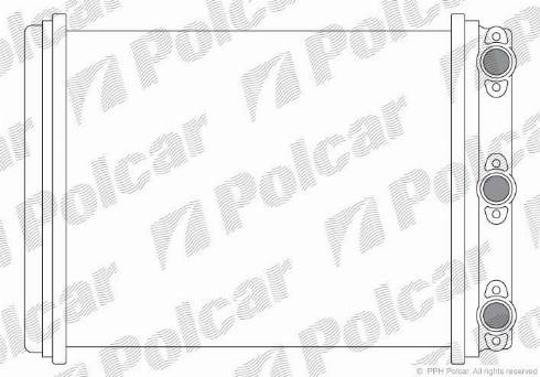 Polcar 5014N8-1 - Теплообмінник, опалення салону autocars.com.ua