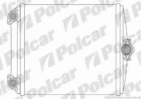 Polcar 5014N8-2 - Теплообмінник, опалення салону autocars.com.ua
