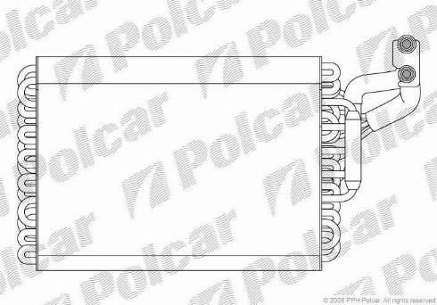 Polcar 5014P8-1 - Испаритель, кондиционер avtokuzovplus.com.ua