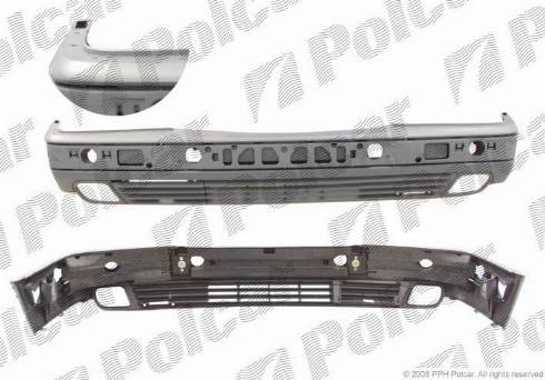 Polcar 501507-1 - Буфер, бампер autocars.com.ua