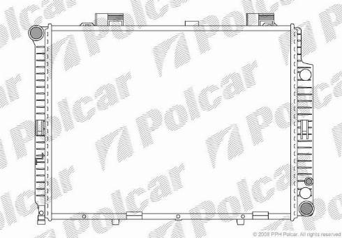 Polcar 501508-3 - Радіатор, охолодження двигуна autocars.com.ua