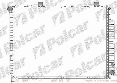 Polcar 501508-7 - Радиатор, охлаждение двигателя autodnr.net