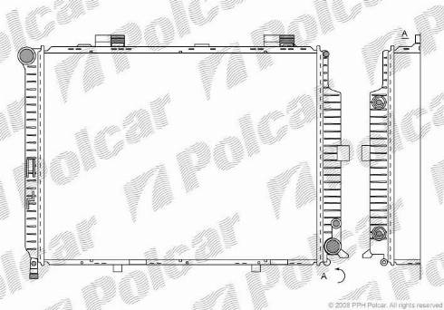 Polcar 5015088X - Радиатор, охлаждение двигателя autodnr.net