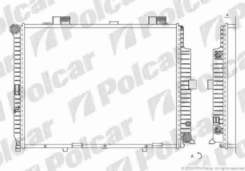 Polcar 501508-8 - Радиатор, охлаждение двигателя autodnr.net