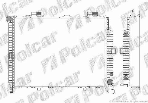 Polcar 5015089X - Радиатор, охлаждение двигателя autodnr.net