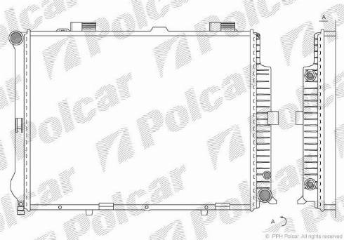 Polcar 501508-9 - Радиатор, охлаждение двигателя autodnr.net