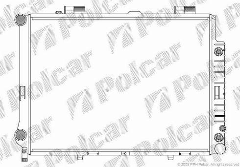 Polcar 501508-X - Радіатор, охолодження двигуна autocars.com.ua