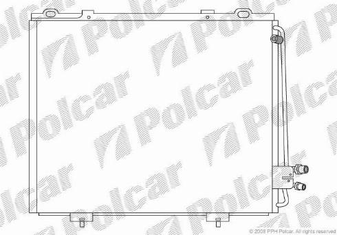 Polcar 5015K81X - Конденсатор, кондиціонер autocars.com.ua