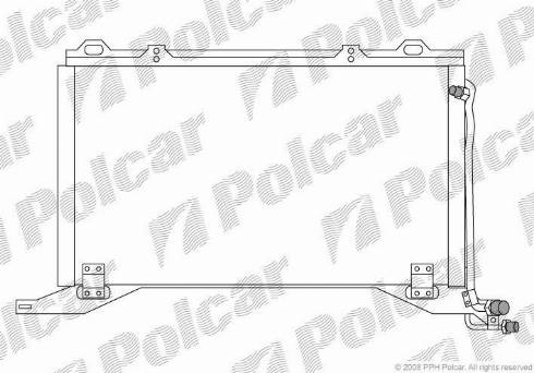 Polcar 5015K83X - Конденсатор, кондиціонер autocars.com.ua