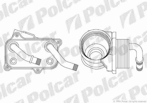 Polcar 5015L83X - Масляный радиатор, двигательное масло autodnr.net
